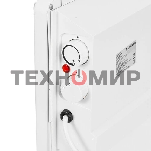 Конвектор электрический Primera PHP-1000-MWB, белый, 1000 Вт, 15 м2, термостат