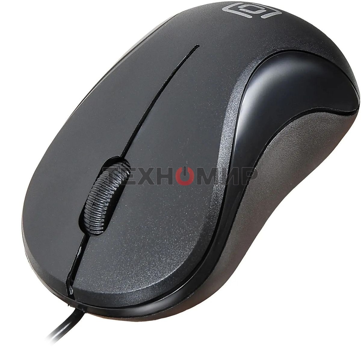 Мышь проводная Oklick 115S черный, 1200 dpi, USB, кнопки - 3