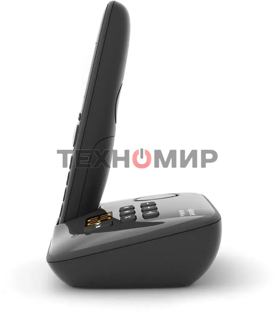 Радиотелефон Dect Gigaset AS690A черный автооветчик АОН