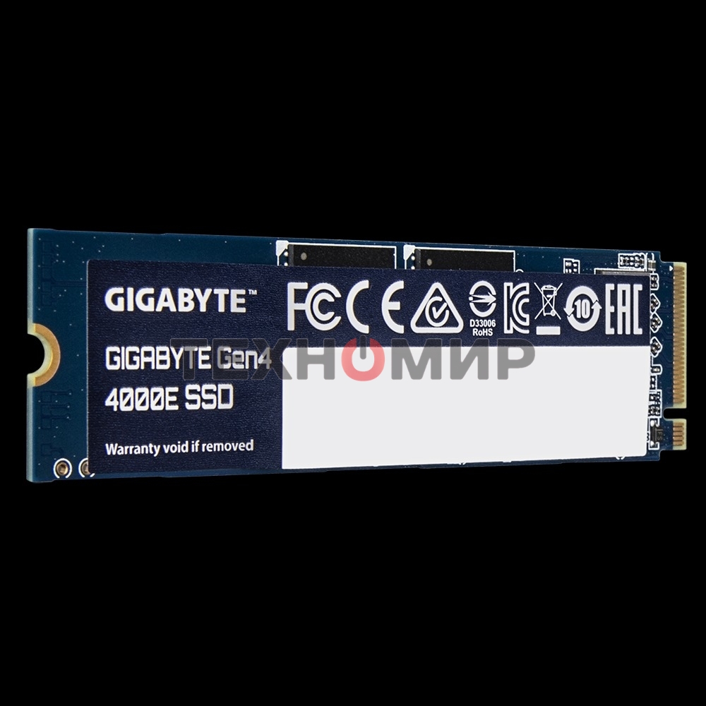 Накопитель SSD GIGABYTE Gen4 4000E, 250Gb, M.2 2280, PCIe 4.0 x4, NVMe, R/W 3500/1800