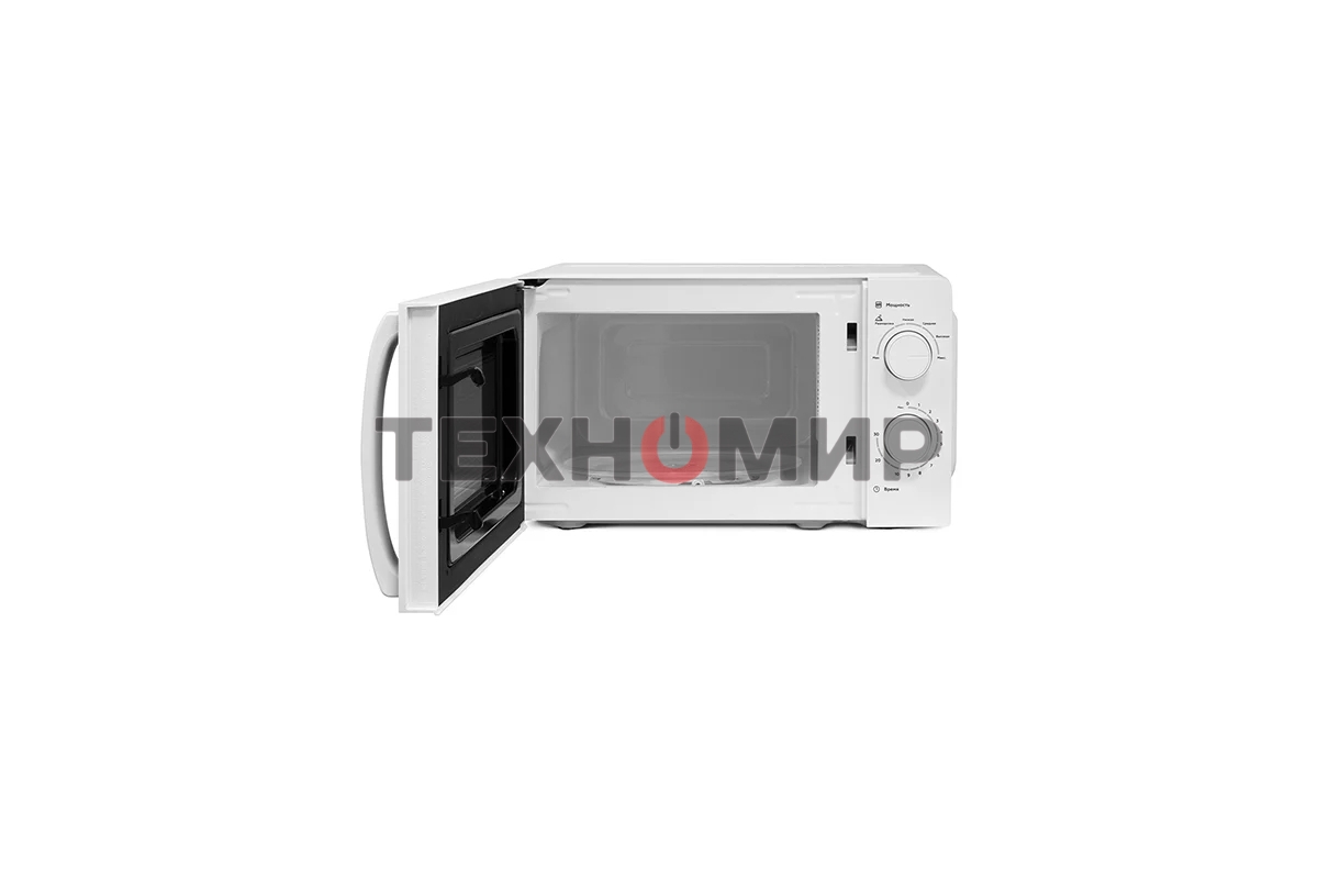 Микроволновая печь BQ MWO-20006SM/W белый/черный, 20 л, 700 Вт, переключатели - поворотный механизм