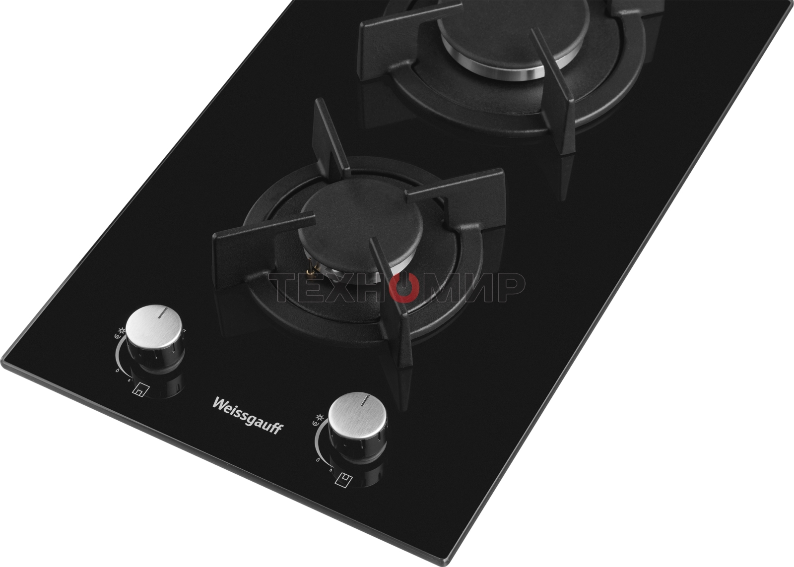 Газовая варочная панель Weissgauff HGG 320 BGR независимая, черный