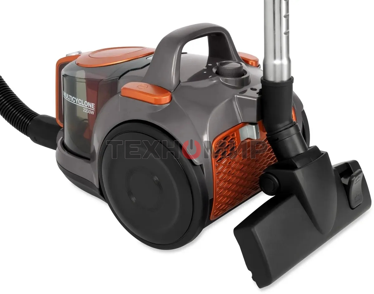 Пылесос Hyundai HYV-C5450 черный/оранжевый, 380/2200 Вт, уборка сухая, пылесборник контейнер 2.5 л