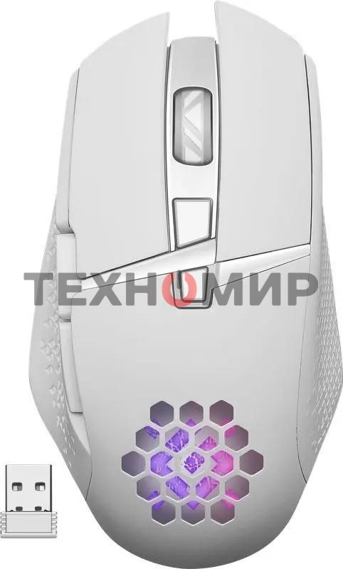 Мышь беспроводная Defender Glory GM-514 белый, 3200 dpi, радиоканал, USB, кнопки - 7