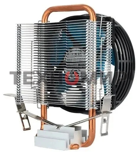 Кулер для процессора Aerocool/Formula Verkho 1-3P черный/синий, 90 мм, алюминий/медь, 2300 об/мин, 27.6 дБ, 3 pin, 100 Вт, 125 мм