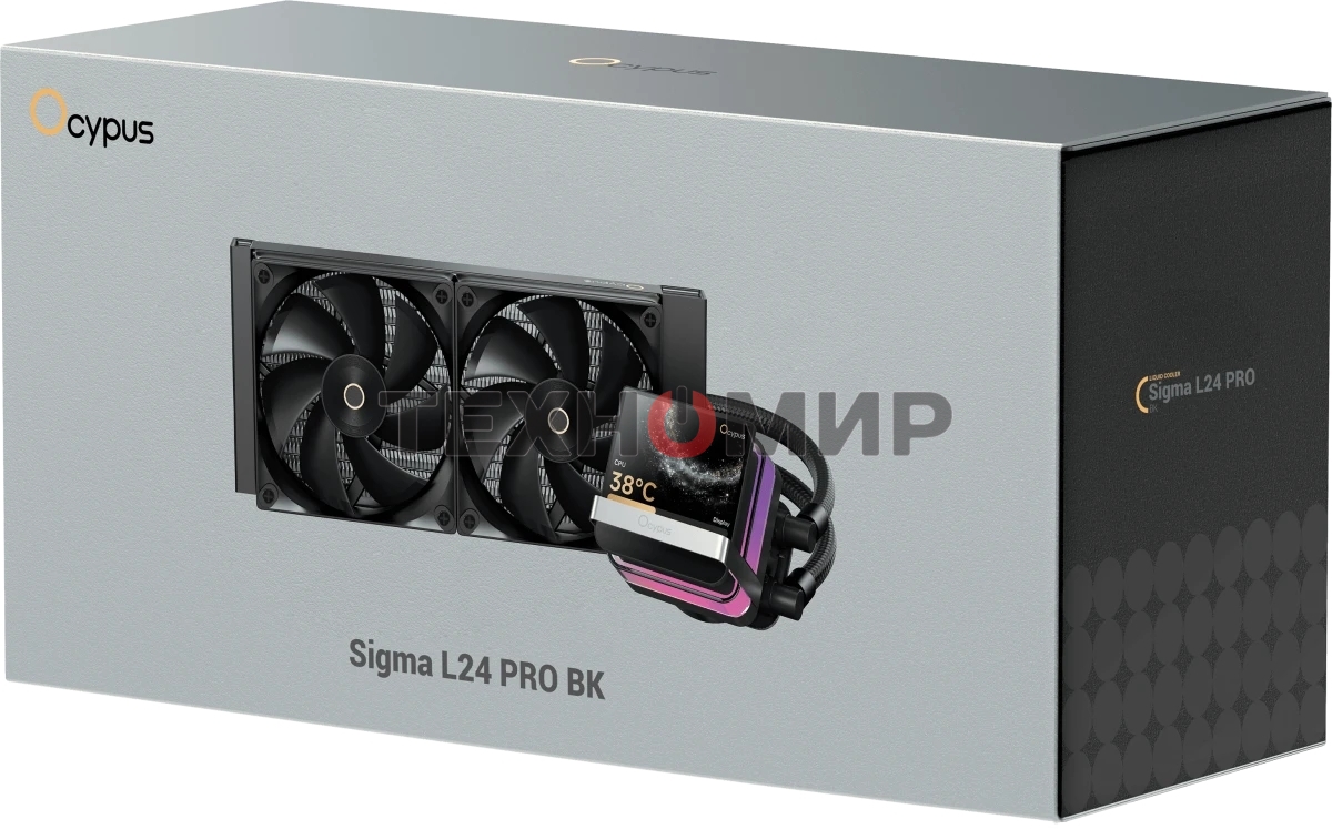 Система охлаждения Ocypus Sigma L24 PRO BK IPS Display/черный/290W/All Intel/AMD AM*/Screws