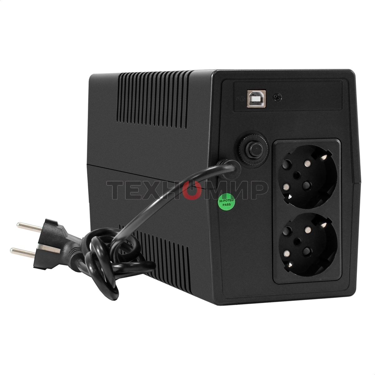 Источник бесперебойного питания ExeGate Smart LB-850.LCD.AVR.2SH.USB (850VA/510W, LCD, AVR, 2*Schuko, USB, батарея 12V 9Ah, черный)