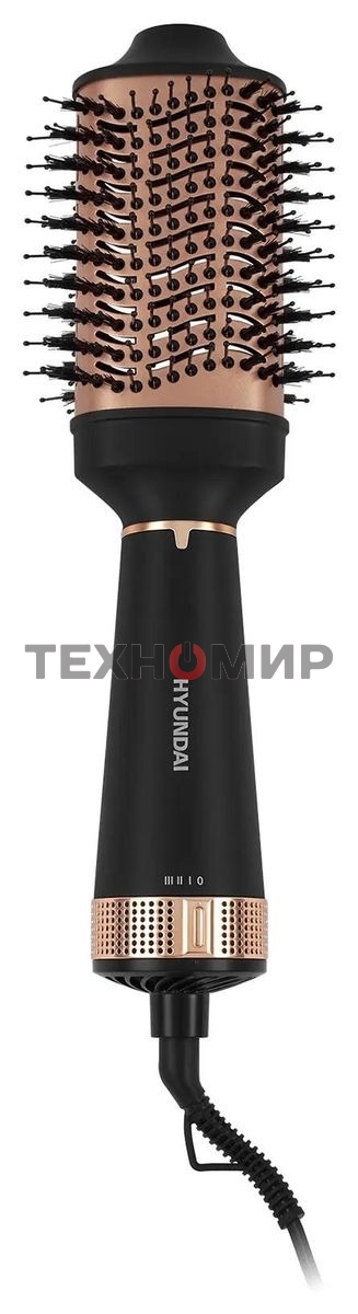 Фен-щетка Hyundai H-HB0115 черный, 1200 Вт, ионизация