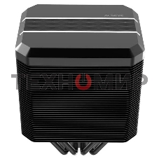 Кулер для процессора Alseye M90 черный, 92 мм, алюминий/медь, 2400 об/мин, 28 дБ, 4 pin, 180 Вт, 135 мм