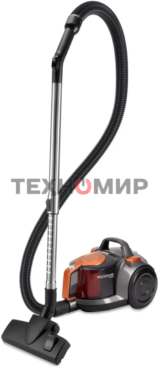 Пылесос Hyundai HYV-C5450 черный/оранжевый, 380/2200 Вт, уборка сухая, пылесборник контейнер 2.5 л