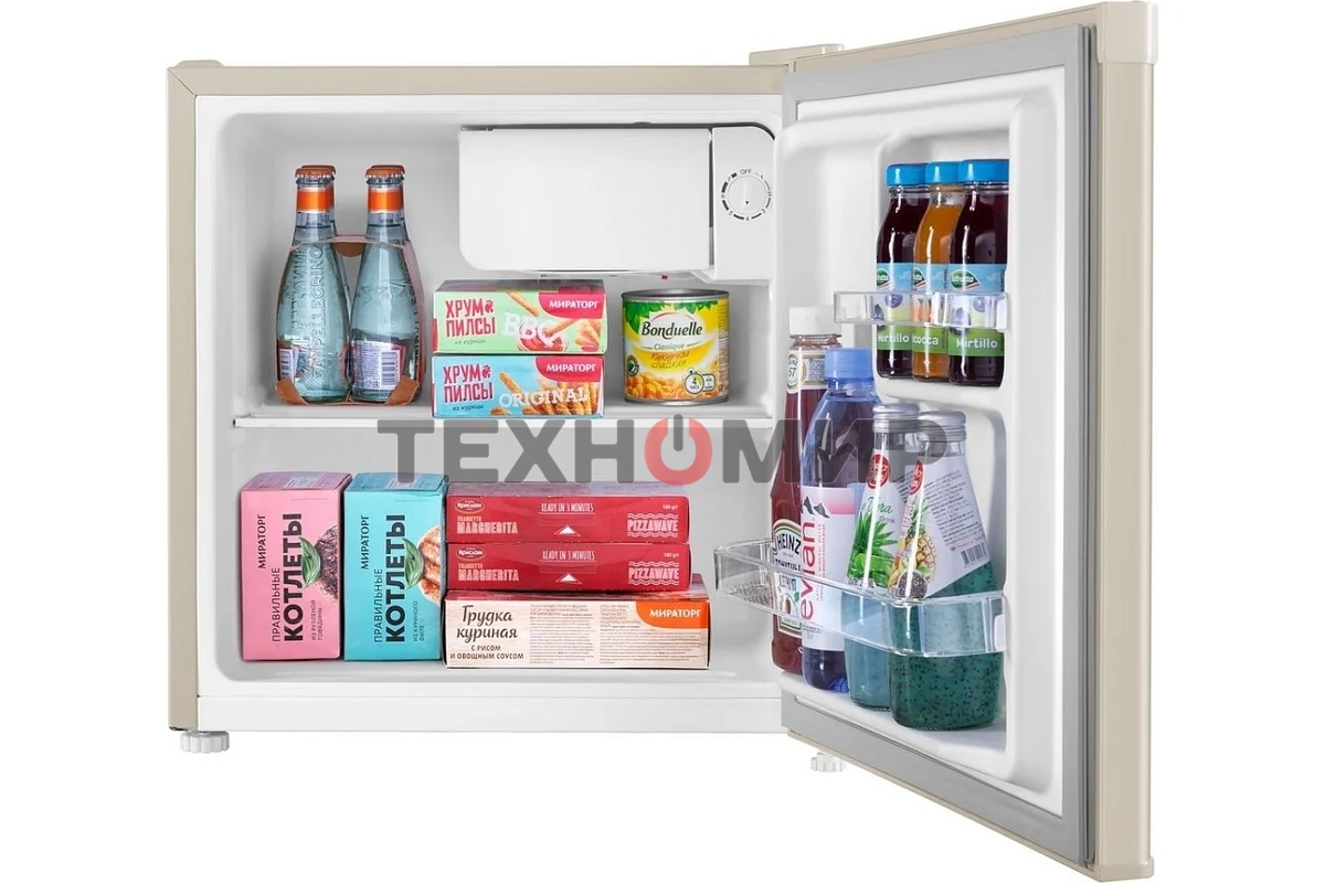 Холодильник Maunfeld MFF50BG золотой однокамерный 46л, De Frost