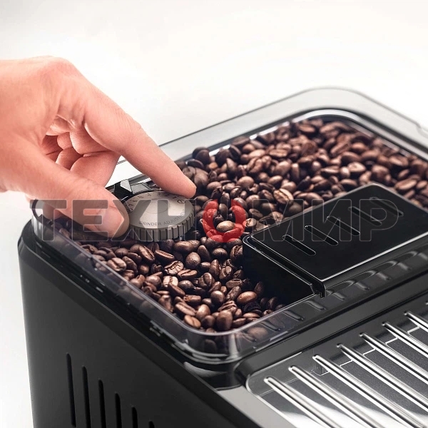 Кофемашина DeLonghi ECAM450.55.S серебристый/черный, исп. кофе - зерновой/молотый, 1.8 л, 1450 Вт, 19 бар