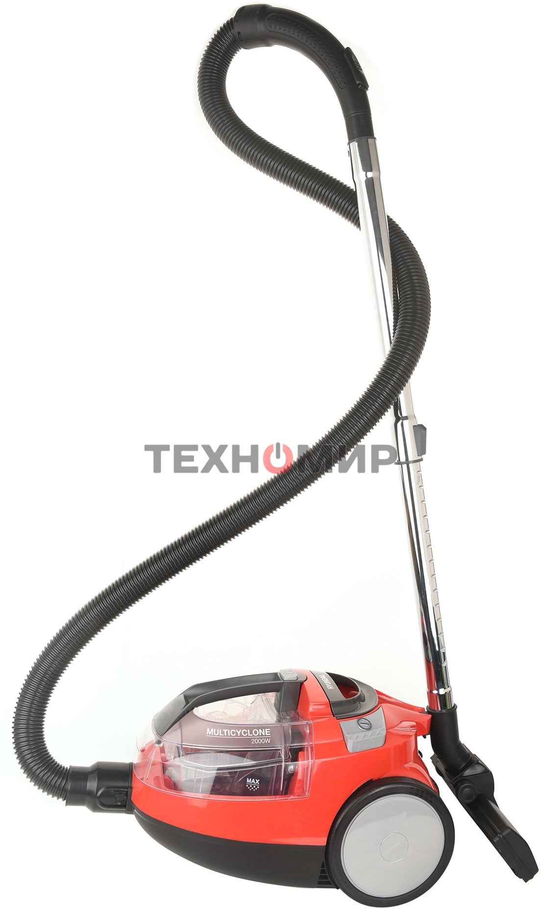 Пылесос Hyundai HYV-C3075 красный, 380/2000 Вт, уборка сухая, пылесборник контейнер 1.5 л