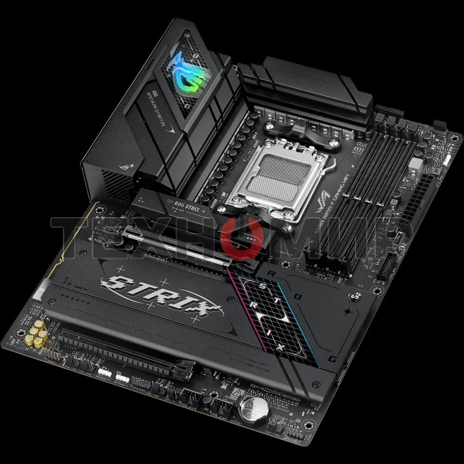 Материнская плата ASUS ROG STRIX B850-F GAMING WIFI, AM5, AMD B850, 4xDDR5, 2xSATA, 4xM.2, 1xPCIe 5.0 x16, 1xPCIe 4.0 x16, 1xPCIe x4, 1xDP, 1xHDMI, 1x2.5Gb LAN, 1xUSB-C 20Gbps, 1xUSB-C 10Gbps, 3xUSB-A 10Gbps, 4xUSB 5Gbps, 4xUSB 2.0, 3x3.5 мм, 7.1, ATX