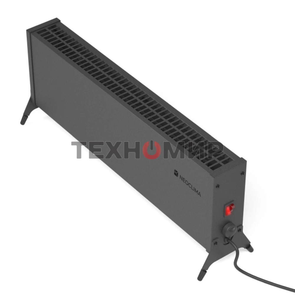 Конвектор электрический Neoclima Nano 2000B черный, 2000 Вт, 25 м2, термостат