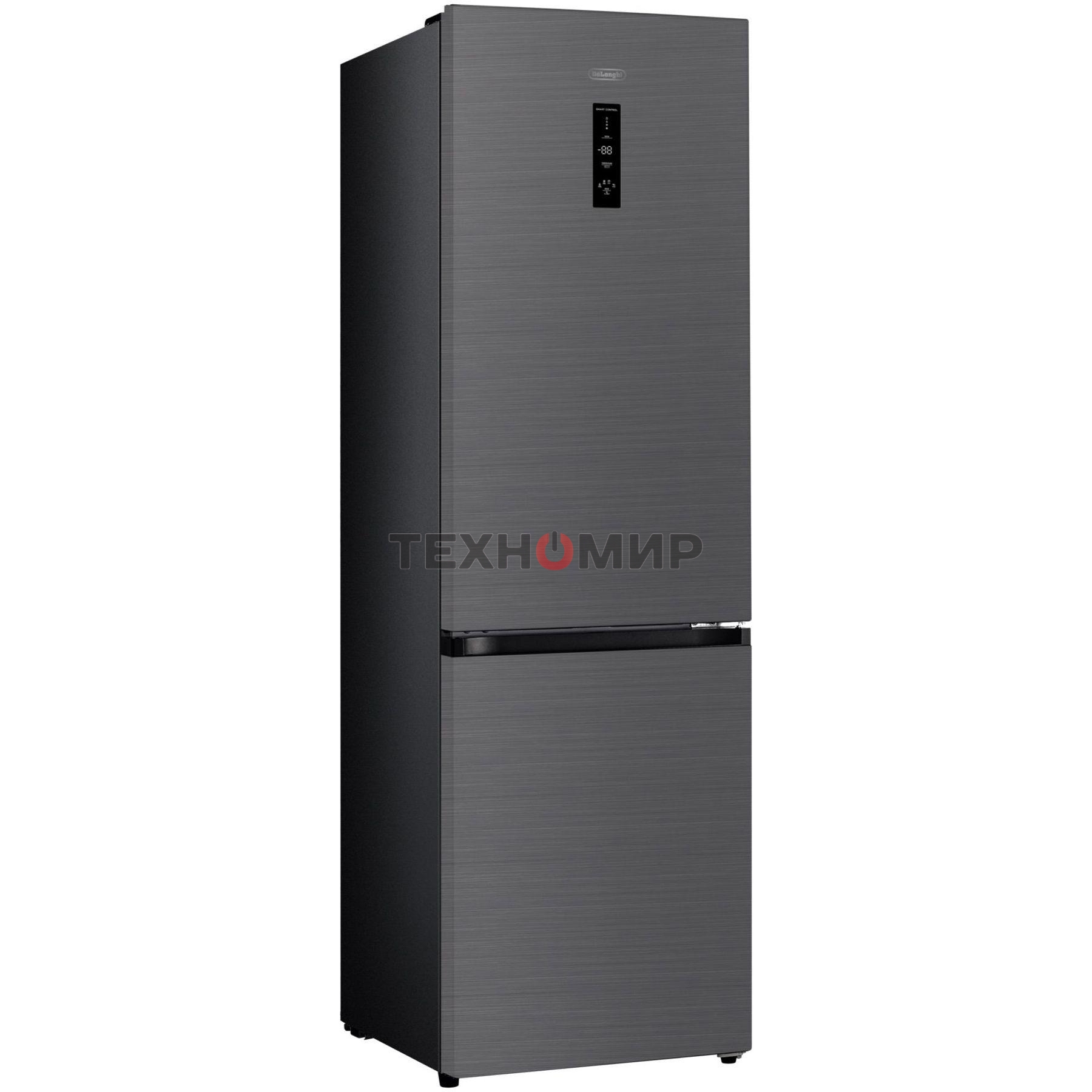 Холодильник DeLonghi DCS 19NFI IS DAMIANO серый двухкамерный 230/100л морозилка снизу, No Frost