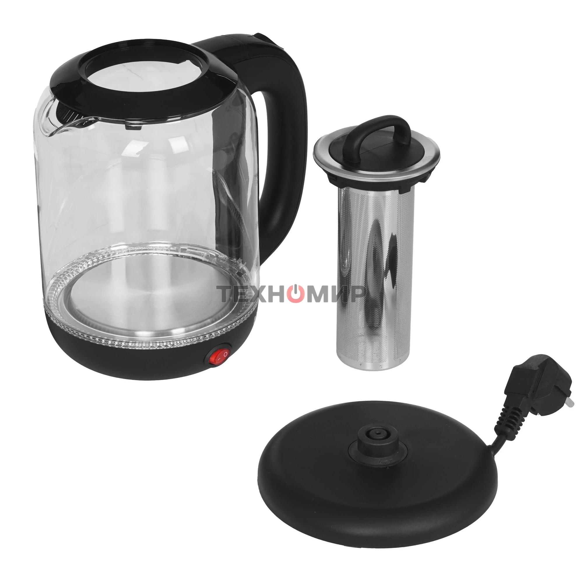 Чайник электрический BQ KT1701G черный, 2200 Вт, 1.7 л