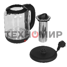 Чайник электрический BQ KT1701G черный, 2200 Вт, 1.7 л