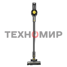 Пылесос вертикальный Centek CT-2573 черный/желтый, питание от аккумулятора, 215 Вт, уборка сухая, пылесборник 0.8 л, работа от АКБ max 45 мин