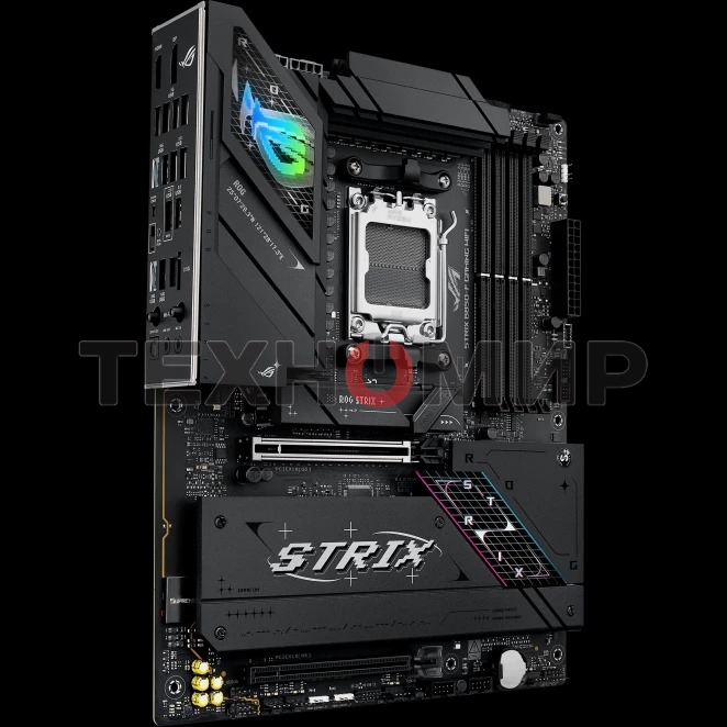 Материнская плата ASUS ROG STRIX B850-F GAMING WIFI, AM5, AMD B850, 4xDDR5, 2xSATA, 4xM.2, 1xPCIe 5.0 x16, 1xPCIe 4.0 x16, 1xPCIe x4, 1xDP, 1xHDMI, 1x2.5Gb LAN, 1xUSB-C 20Gbps, 1xUSB-C 10Gbps, 3xUSB-A 10Gbps, 4xUSB 5Gbps, 4xUSB 2.0, 3x3.5 мм, 7.1, ATX