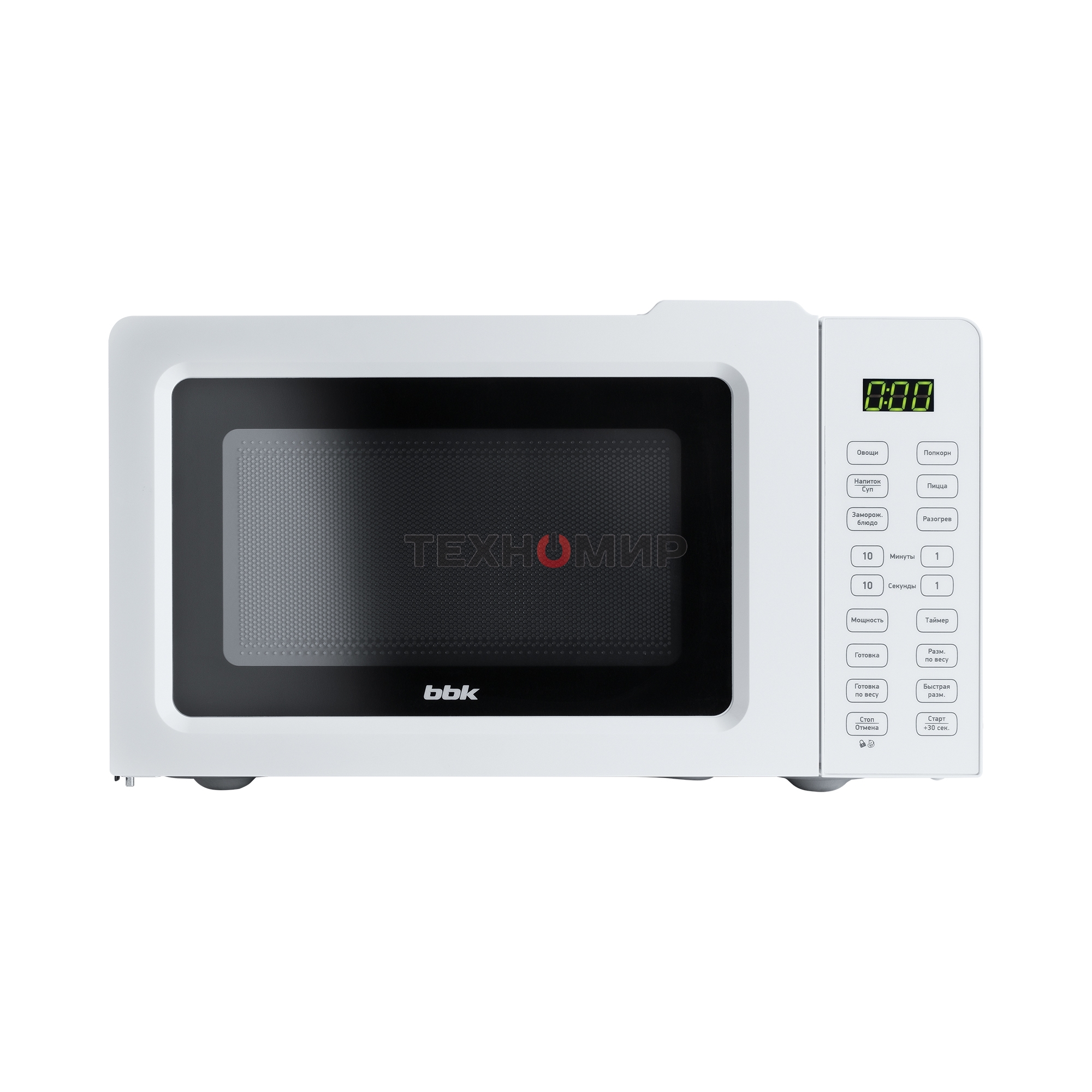 Микроволновая печь BBK 17MWS-785S/W белый, 17 л, 700 Вт, переключатели - сенсор