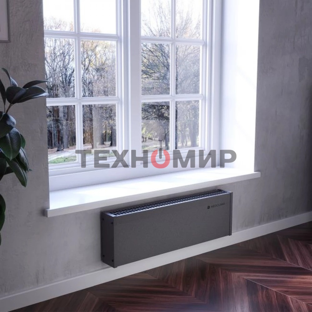 Конвектор электрический Neoclima Nano 2000B черный, 2000 Вт, 25 м2, термостат