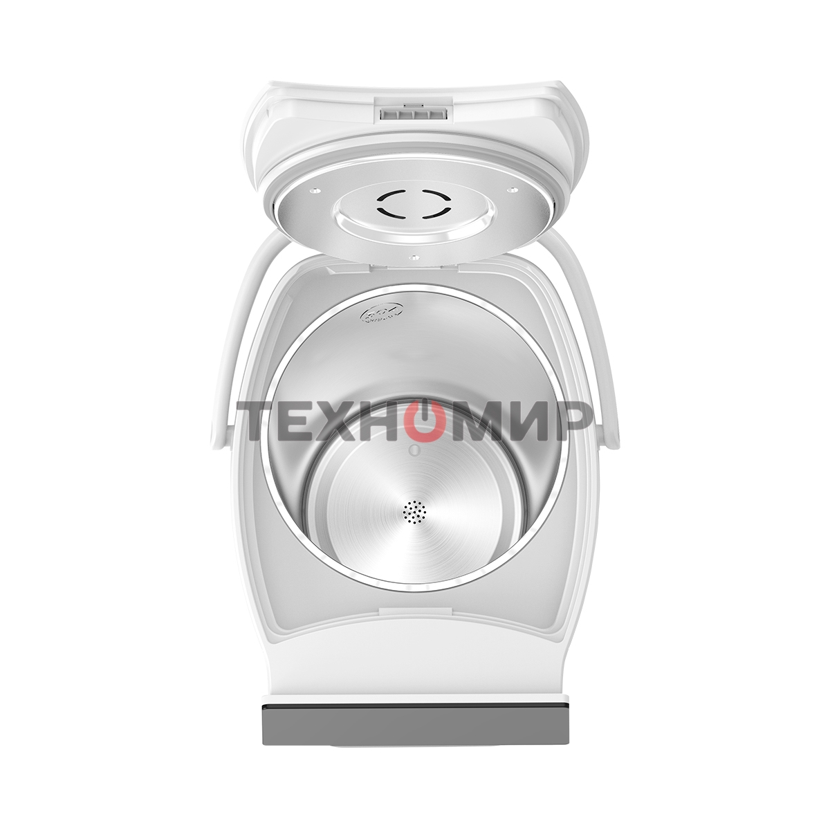 Термопот BQ TP5001 White. Мощность 1600 Вт/Объем 5 л/Сенсорный LED-дисплей/Поддержание температуры/Функция дехлорирования/Регулировка темперы от 40 до 90 'C/Система защиты: от перегрева, от включения без воды, блокировка подачи воды/Внутренняя колба из не