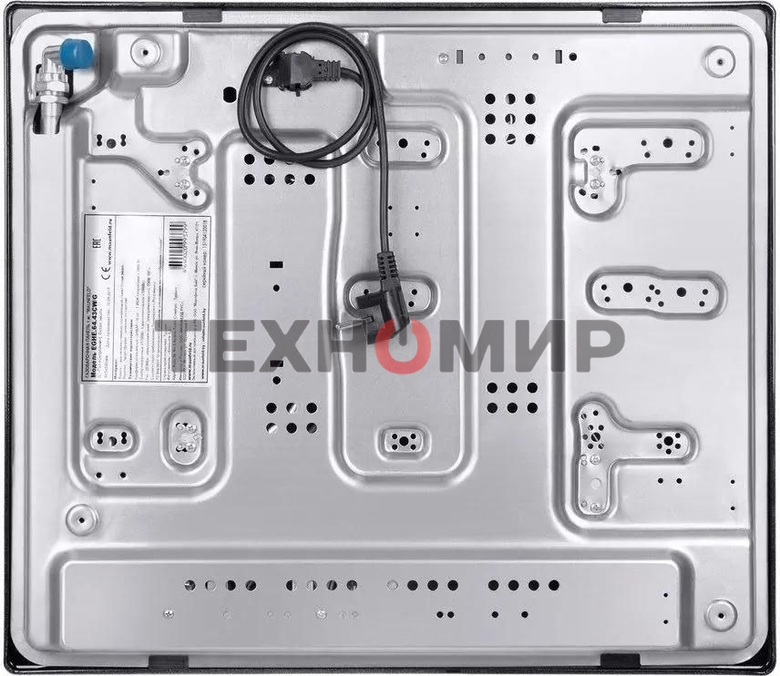 Газовая варочная панель Maunfeld EGHE.64.43CW/G, 4 конфорки, эмалированная сталь, белый