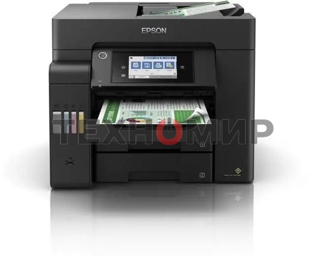 МФУ струйное Epson L6550 (C11CJ30404), A4, цветной, печ. до 25/12 стр/мин.(ч/б/цв.), скан. до 27.5 стр/мин., 4800x2400 dpi (печ.), 2400x1200 dpi (скан.), Ethernet, USB, Wi-Fi