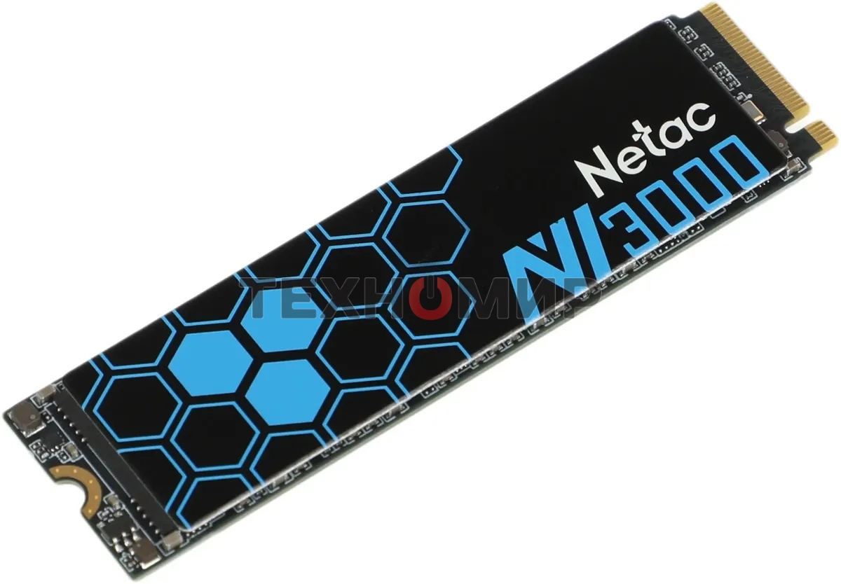Накопитель SSD Netac NV3000, 250Gb, PCIe 3.0 x4, M.2 2280, NVMe, R/W 3000/1400