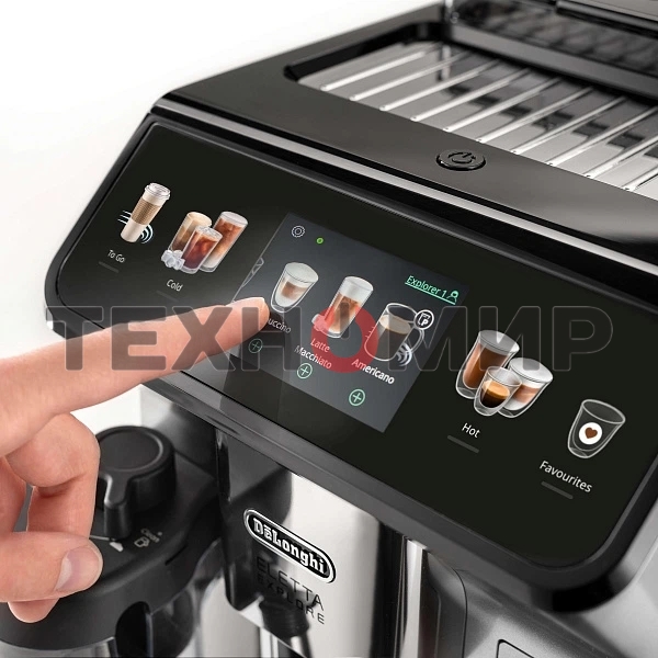 Кофемашина DeLonghi ECAM450.55.S серебристый/черный, исп. кофе - зерновой/молотый, 1.8 л, 1450 Вт, 19 бар