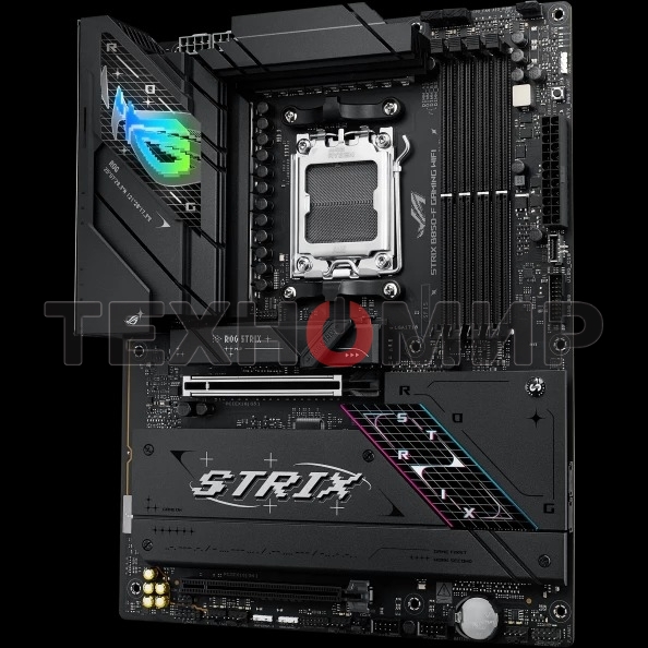 Материнская плата ASUS ROG STRIX B850-F GAMING WIFI, AM5, AMD B850, 4xDDR5, 2xSATA, 4xM.2, 1xPCIe 5.0 x16, 1xPCIe 4.0 x16, 1xPCIe x4, 1xDP, 1xHDMI, 1x2.5Gb LAN, 1xUSB-C 20Gbps, 1xUSB-C 10Gbps, 3xUSB-A 10Gbps, 4xUSB 5Gbps, 4xUSB 2.0, 3x3.5 мм, 7.1, ATX