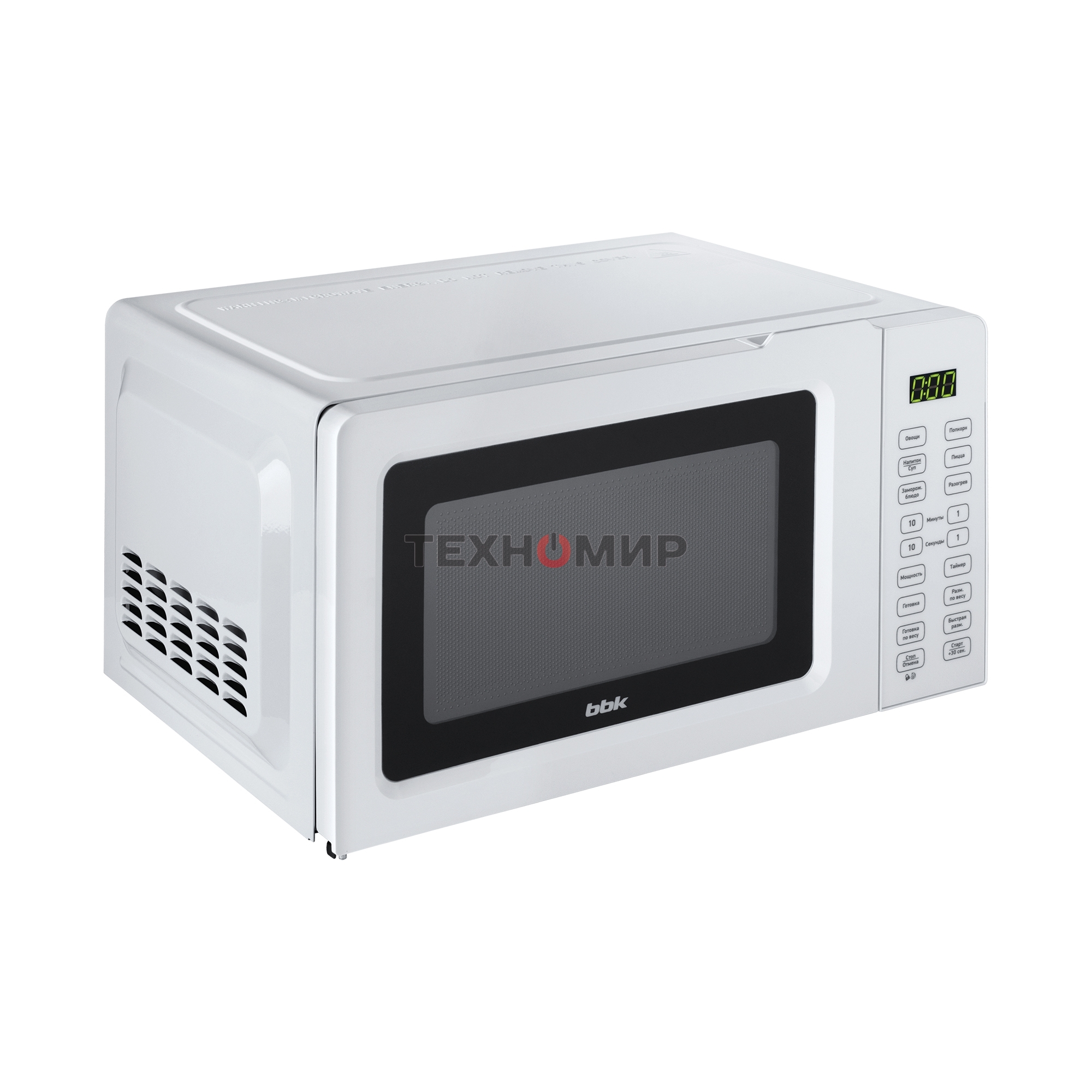 Микроволновая печь BBK 17MWS-785S/W белый, 17 л, 700 Вт, переключатели - сенсор