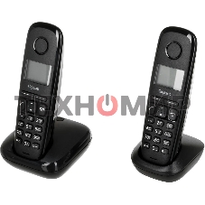 Радиотелефон Dect Gigaset A170 DUO черный (труб. в компл.:2шт) АОН