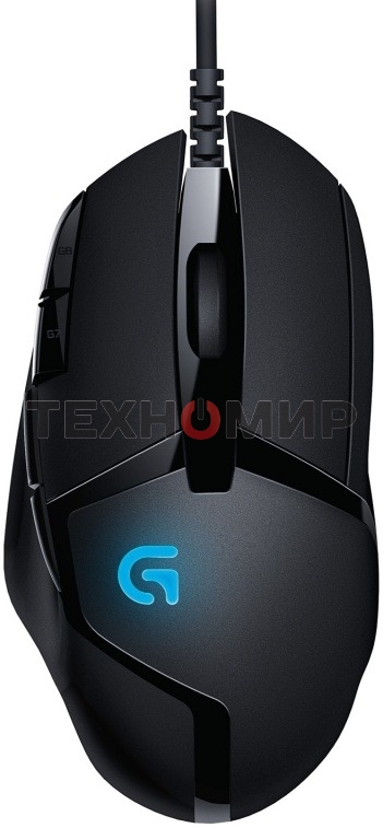 Мышь проводная Logitech G402 Hyperion Fury, черный, 4000 dpi, USB, кнопки - 8