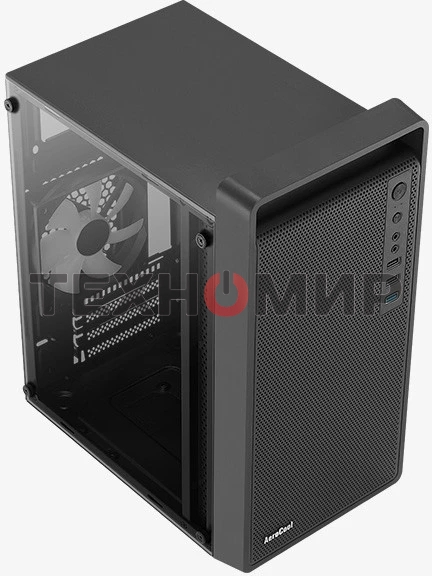 Компьютерный корпус MiniTower Aerocool/Formula CS-109-G-BK-v1 (mATX, USB3x1, USB2x2, 120мм RGb fan, без БП) (4711099472376)
