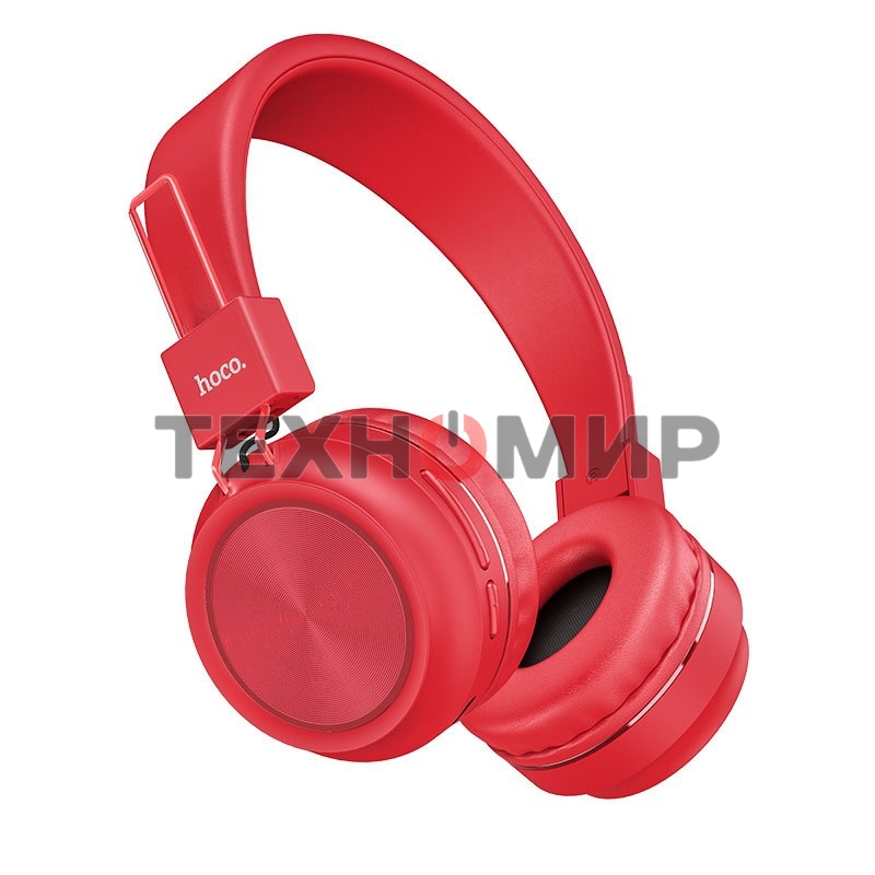 Гарнитура беспроводная полноразмерная HOCO W25, красный