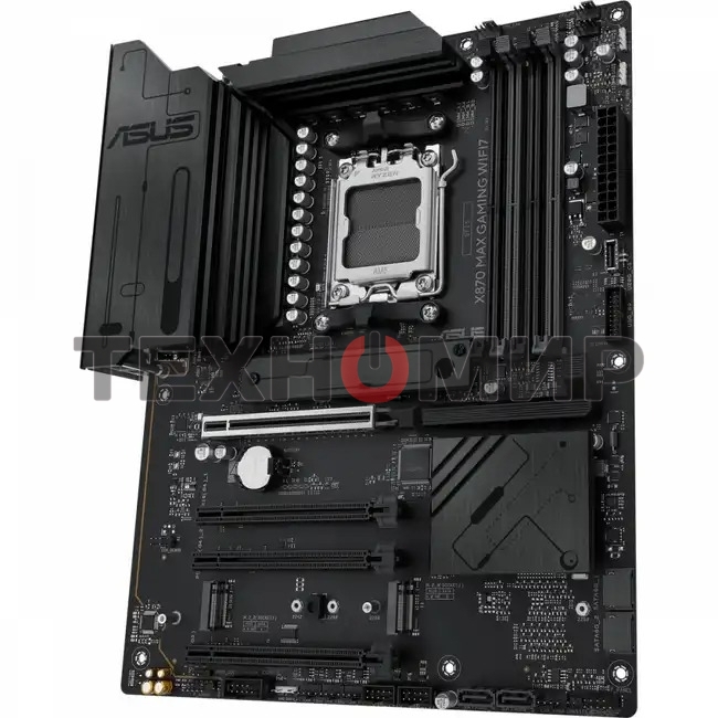 Материнская плата ASUS X870 MAX GAMING WIFI7, AM5, AMD X870, 4xDDR5, 4xSATA, 3xM.2, 1xPCIe 5.0 x16, 2xPCIe 4.0 x16, 1xPCIe x1, 1xHDMI, 2xUSB-C 40Gbps (USB4), 1xUSB-A 10Gbps, 3xUSB-A 5Gbps, 4xUSB-A 2.0, 1x2.5Gb LAN, Wi-Fi 7, Bluetooth 5.4, 3x3.5 мм, 7.1, A