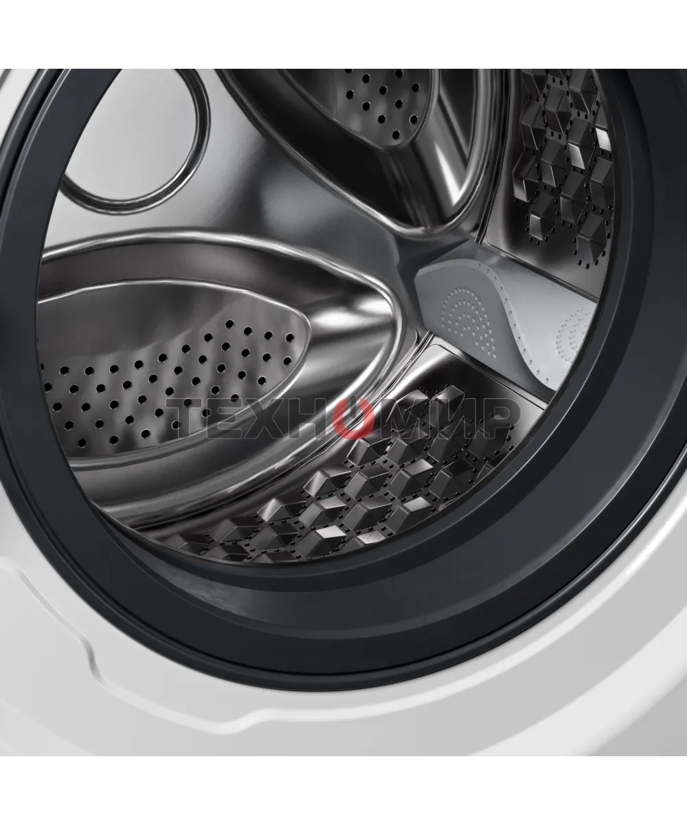 Стирально-сушильная машина Kuppersberg WDM 470 W, High-Tech, отдельностоящая, глубина 52.5 см, загрузка 8 кг, загрузка при сушке 6 кг, 14 программ, 1400 об/мин, инверторный BLDC двигатель, сенсорное/поворотное управление, пар, самодиагностика, дозагрузка 