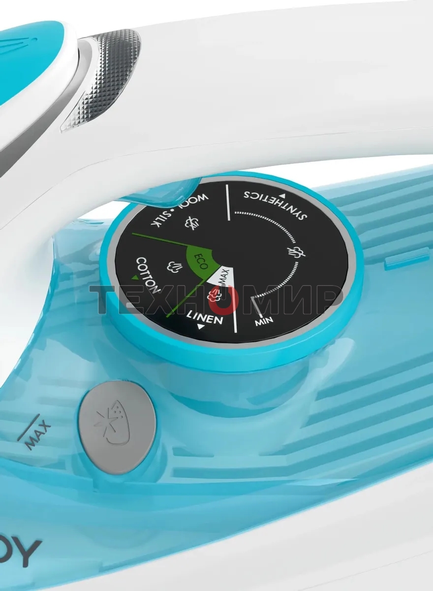 Утюг Candy CI-101 белый/голубой, 2700 Вт, 55 г/мин, 160 г/мин, 500 мл