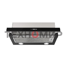 Встраиваемая вытяжка Kuppersberg SLIMHIT 60 BG, телескопическая, 60 см, High-Tech, макс. Производительность 750 м3/ч, 2 скорости, механическое управление, светодиодное освещение, уровень шума 51 дБ, черный