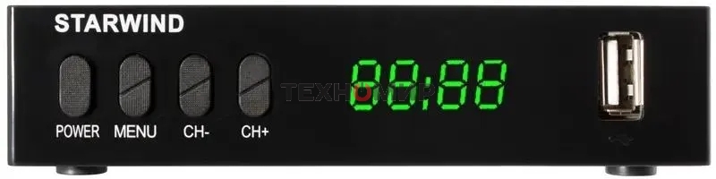Приставка для цифрового ТВ Starwind CT-220 черный, DVB-T2, DVB-T, DVB-C, HDMI, USB 2.0 х2