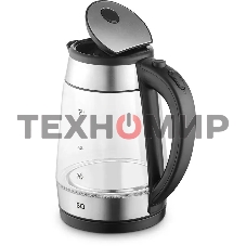 Чайник электрический BQ KT1738G черный/стальной