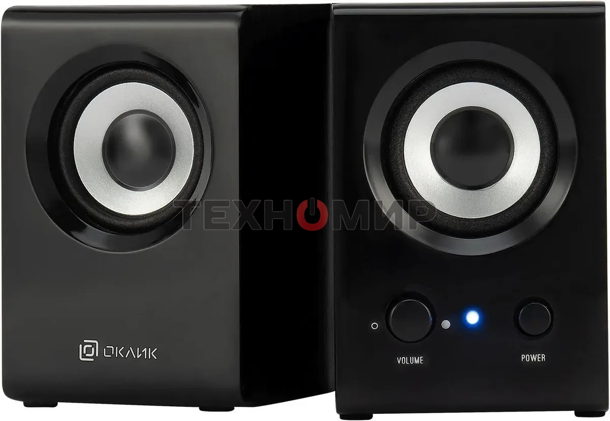Акустическая система Oklick OK-160 2.0 черный 6Вт
