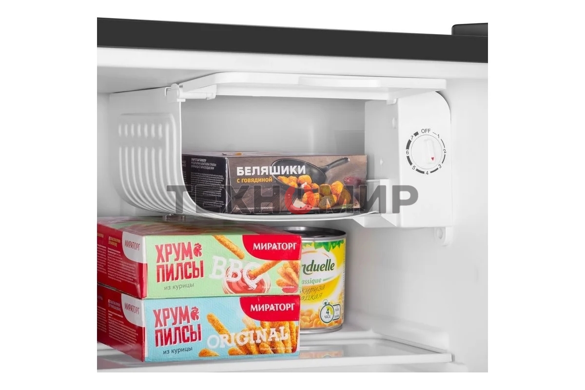 Холодильник Maunfeld MFF50WD дерево/черный мат. однокамерный 46л