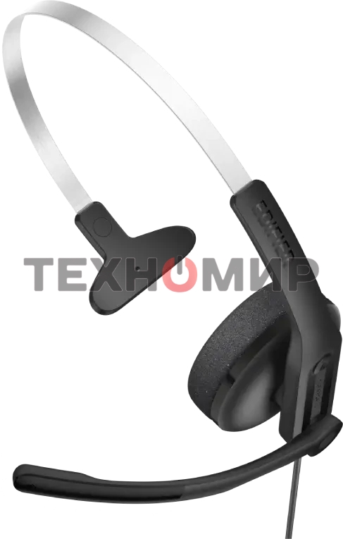 Гарнитура накладные Edifier CC100 1.5м черный проводные оголовье