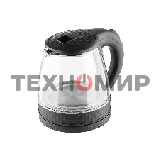 Чайник электрический Homestar HS-1053 1.2 л, стекло/пластик, черный