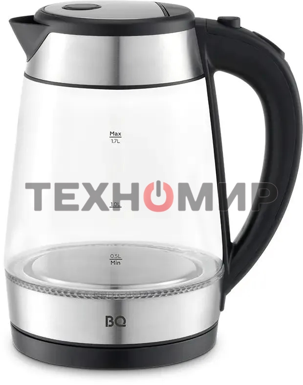 Чайник электрический BQ KT1738G черный/стальной