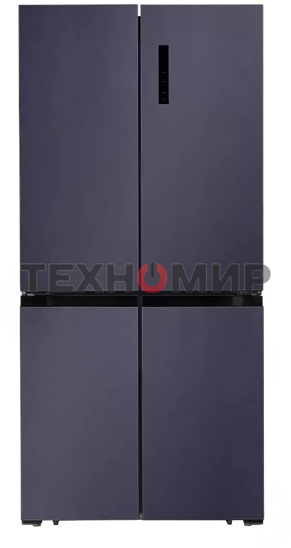 Холодильник LEX LCD450BmID синий металлик трехкамерный 288/129л морозилка снизу Side-by-Side