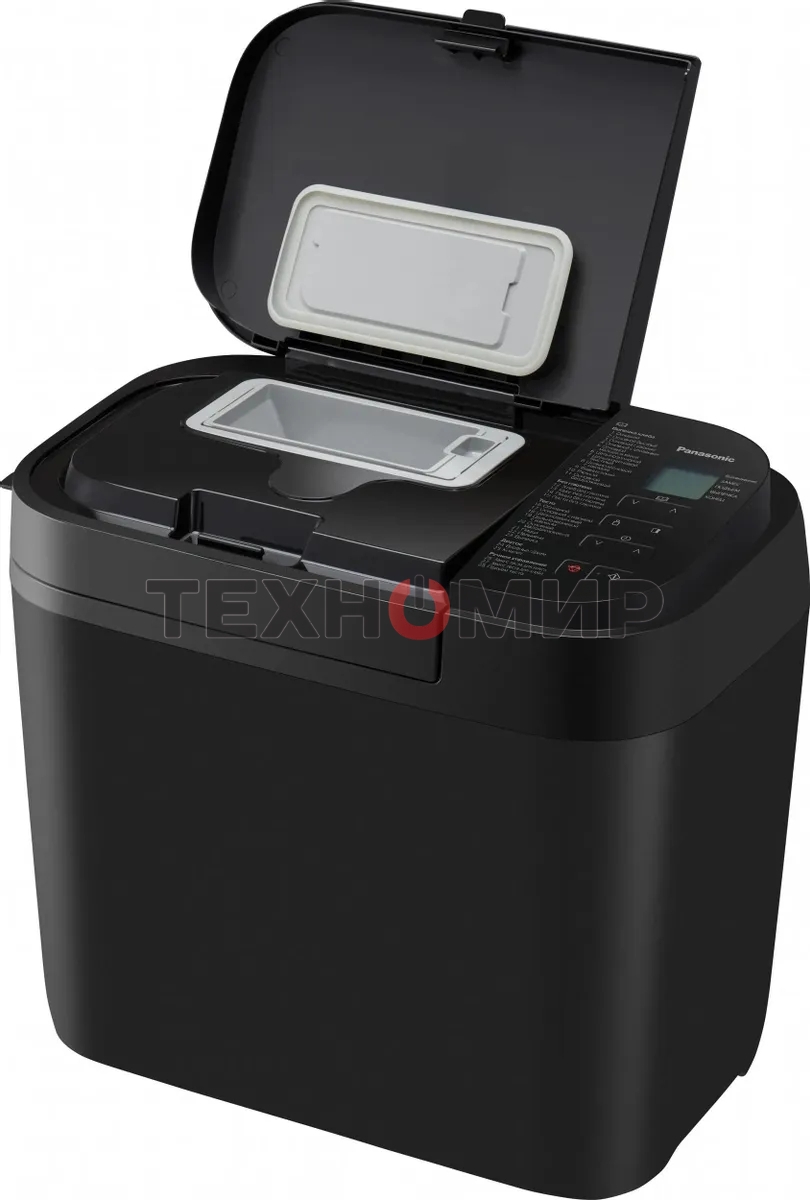 Хлебопечка Panasonic SD-R2530KTS черный, 550 Вт, программ - 28 шт, вес выпечки - 1.1 кг